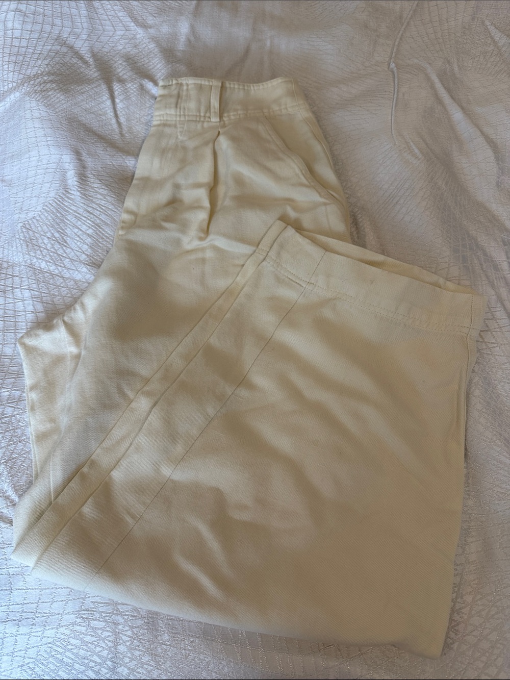 Apiece Apart Cream Chinos — Tailored Everyday Trousers